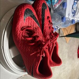 Nike Red and Black Sneakers Lightweight Slip-On